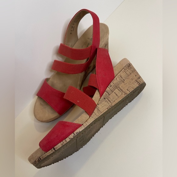 Life stride Red cork wedges (wide) - Picture 3 of 6